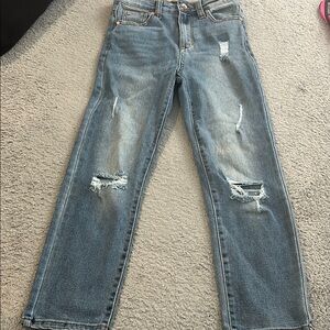 Kendall & Kylie Blue Distressed Skinny Jeans